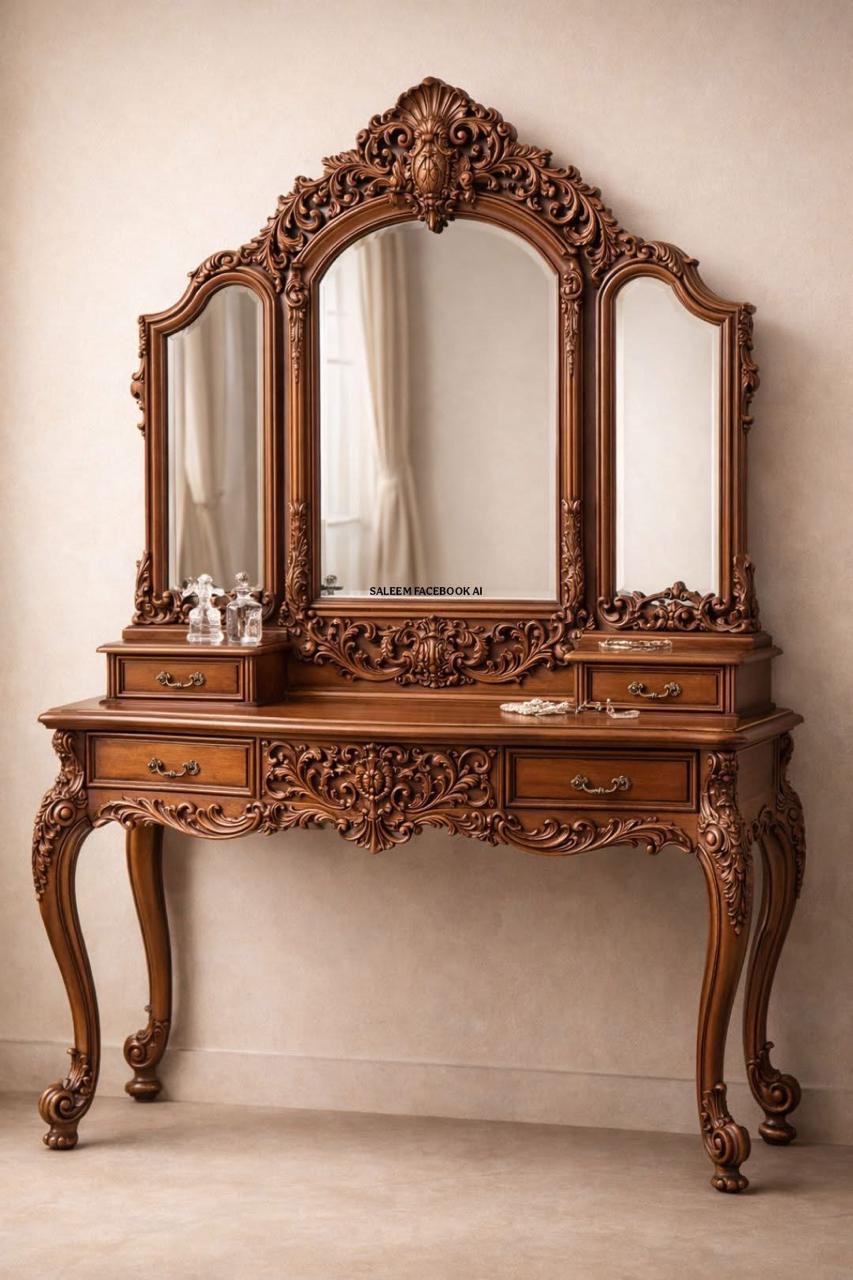 Royal Carved Dressing Table