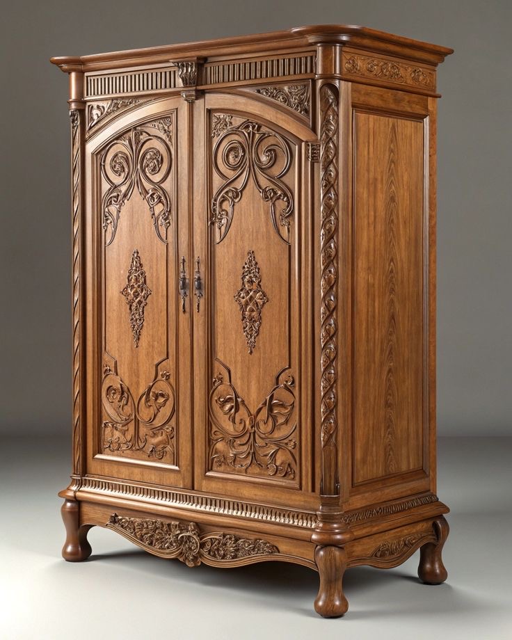 Royal Carved Wooden Almirah