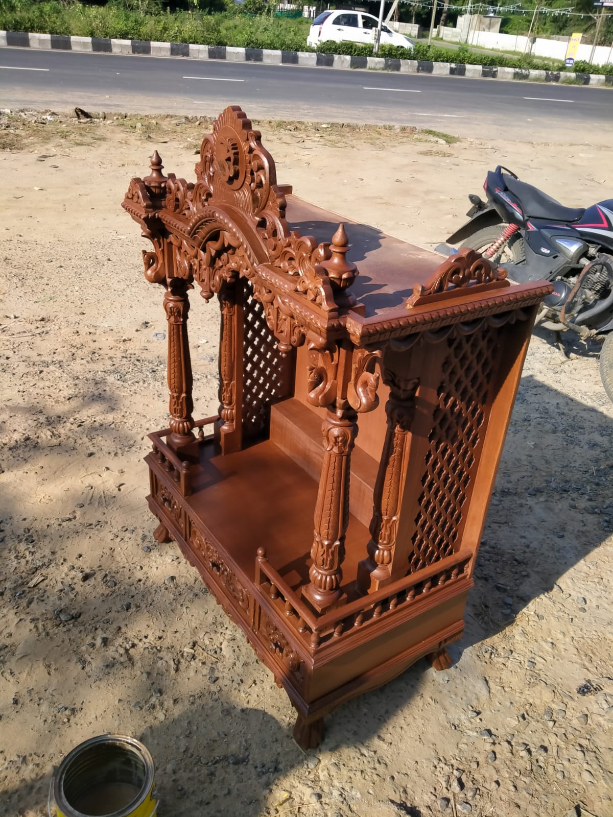 Teak Wood Mandir
